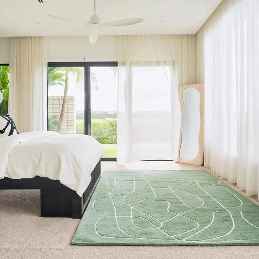 Collins Green Wool Rug