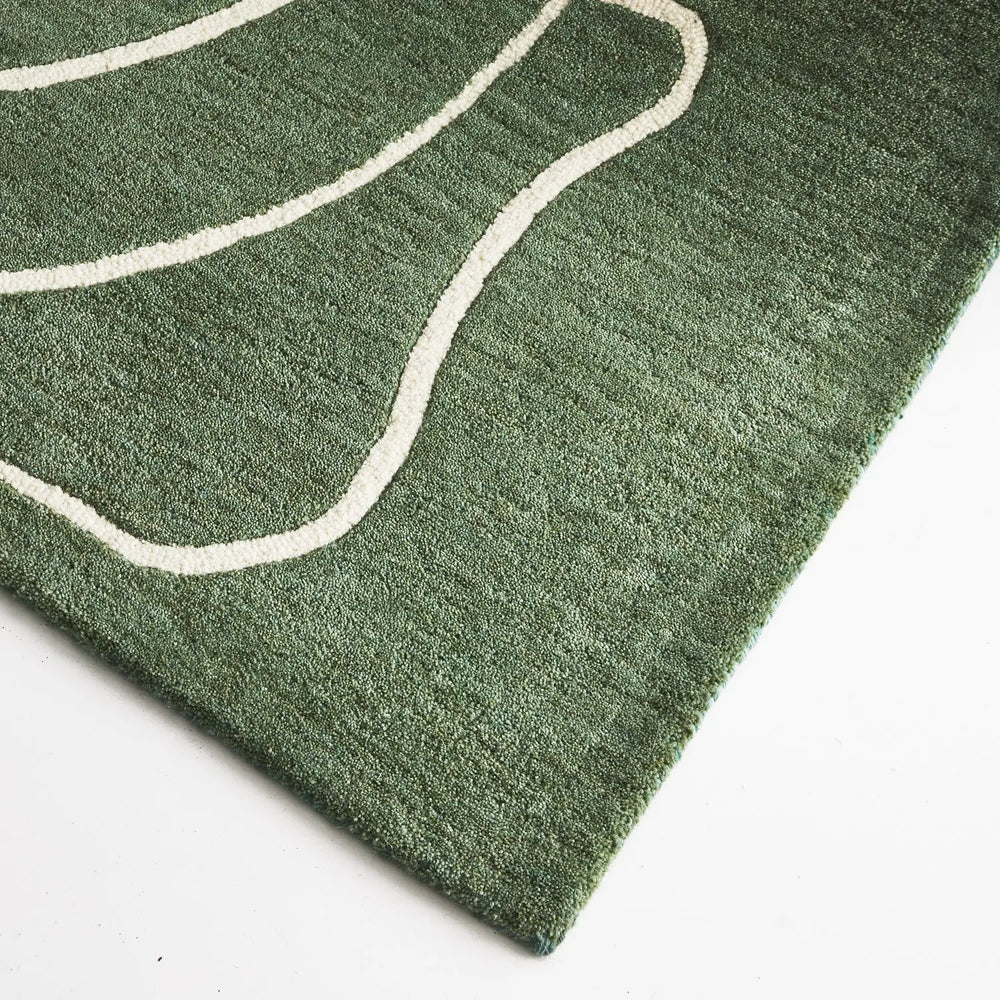 Collins Green Wool Rug