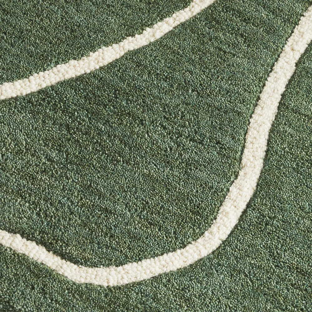 Collins Green Wool Rug