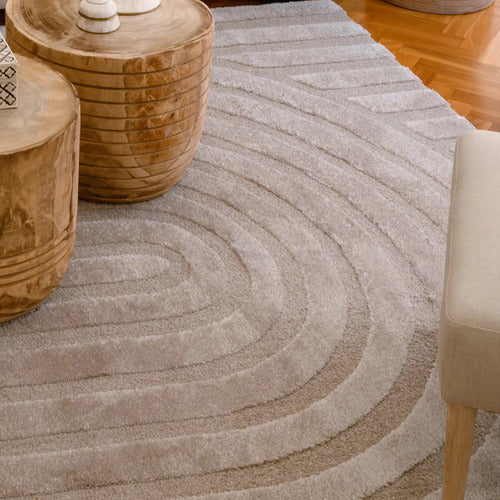 Cream Lilly Modern Power-Loomed Rug