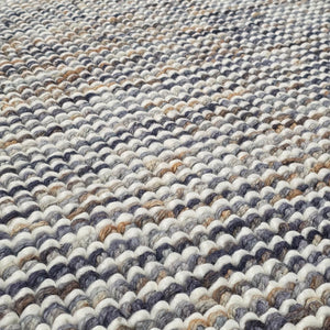 Dolly Grey Multi Modern Wool Rug