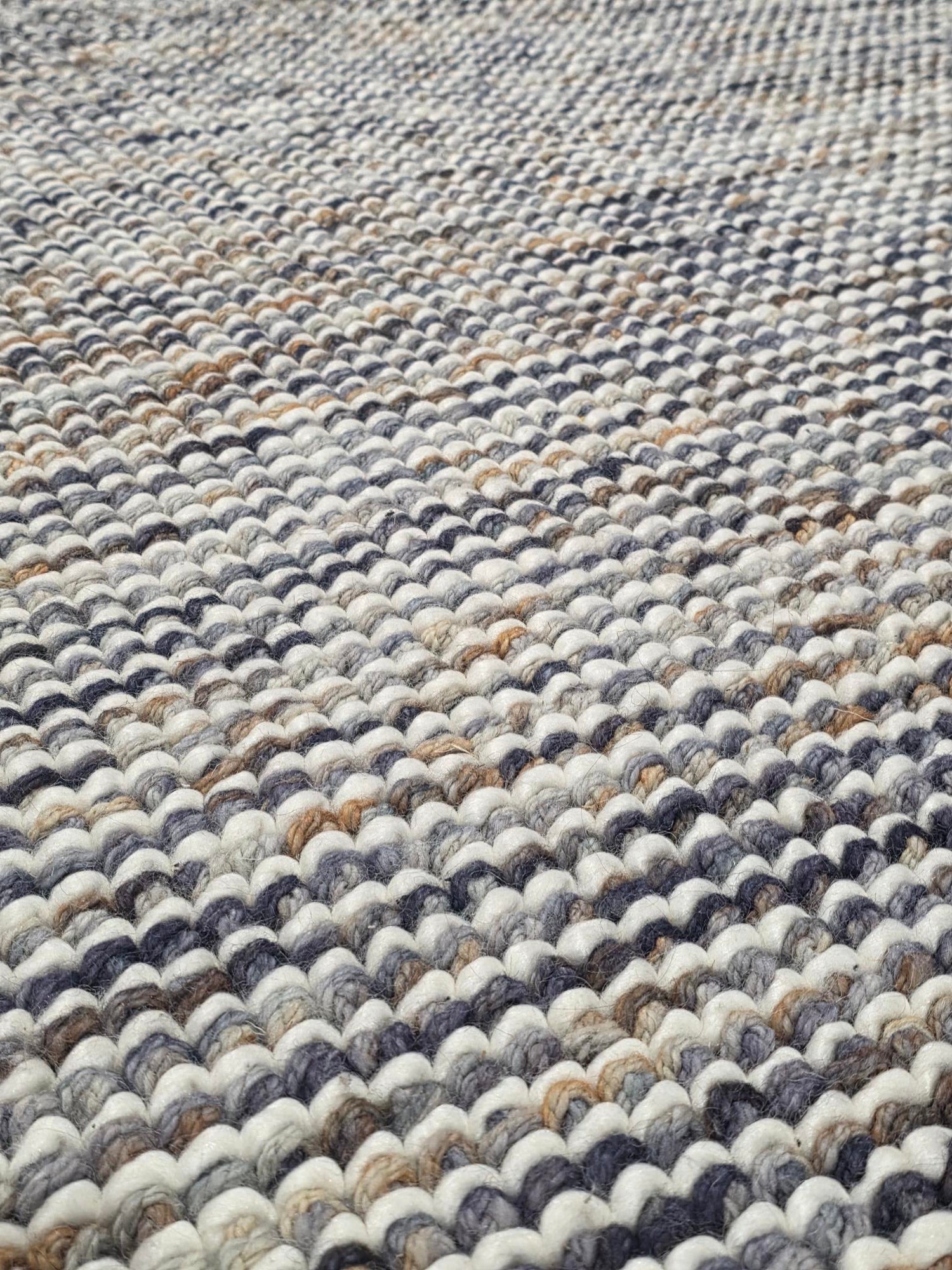 Dolly Grey Multi Modern Wool Rug