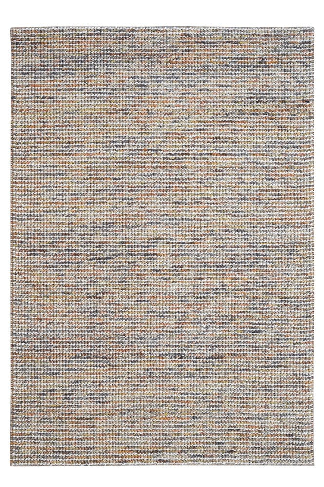 Dolly Orange Multi Modern Wool Rug