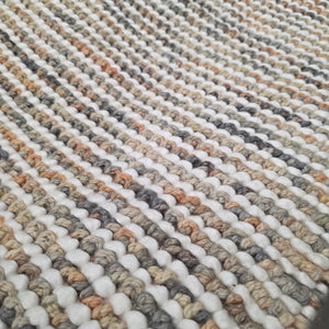 Dolly Orange Multi Modern Wool Rug