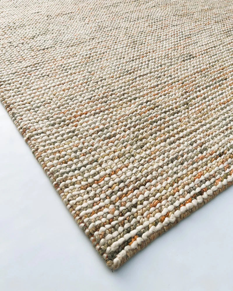Dolly Orange Multi Modern Wool Rug