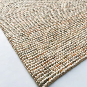 Dolly Orange Multi Modern Wool Rug