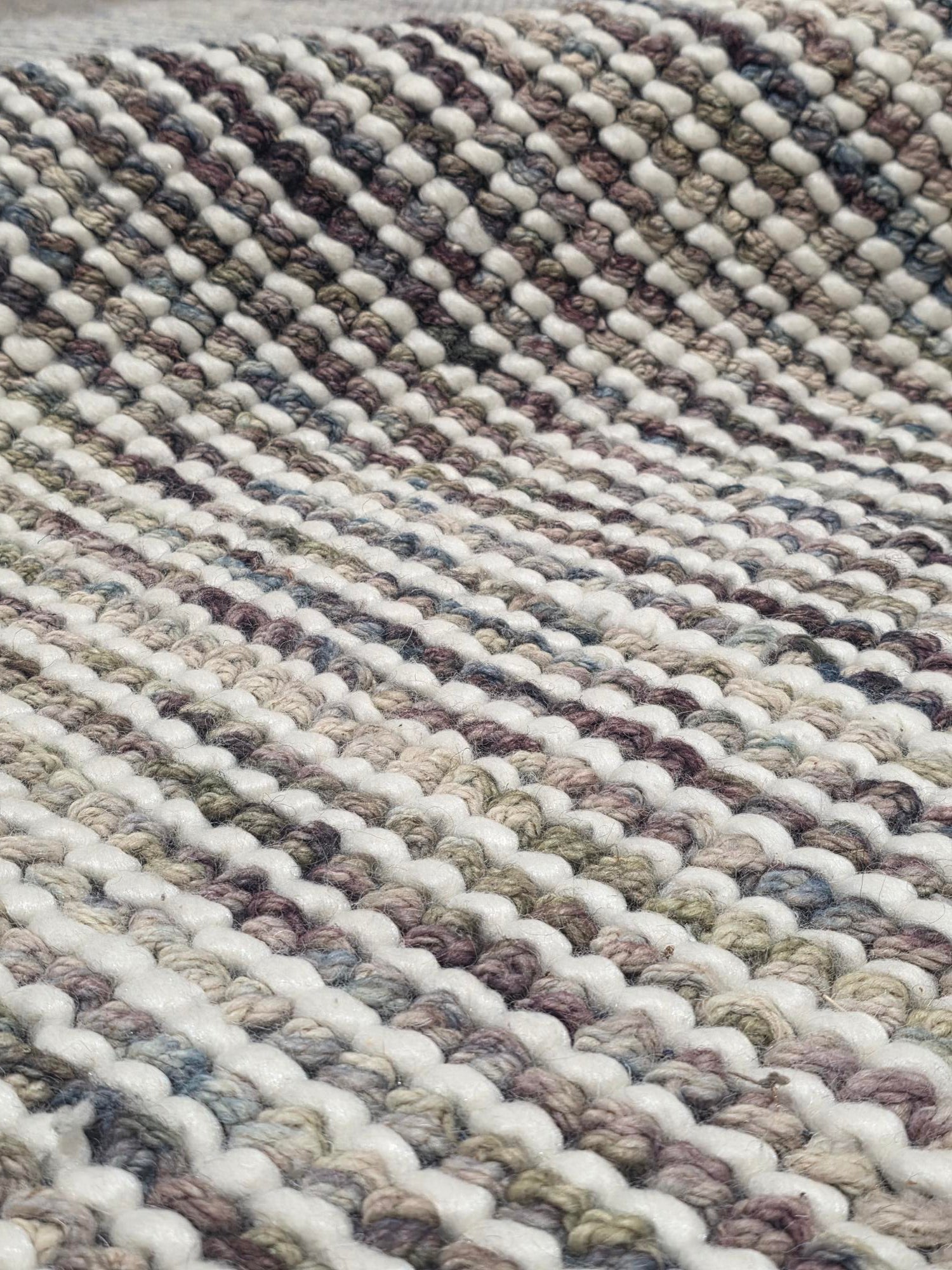Dolly Beige Multi Modern Wool Rug