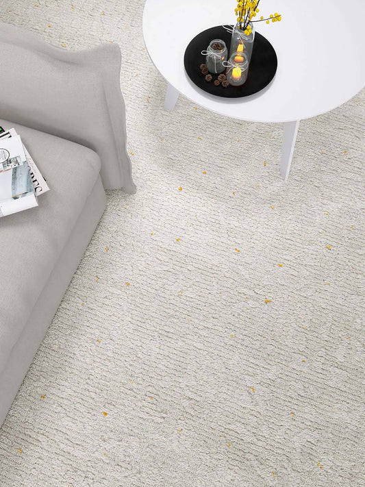 Dreaming Beige Modern Wool Rug