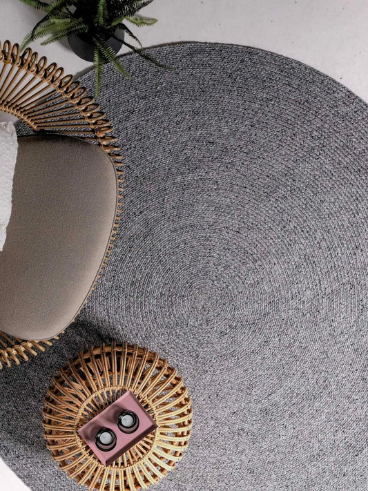 Fortuna Charcoal Round Rug