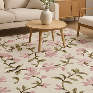 Amber 05 Ivory Wool Rug