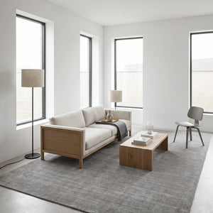 Bellagio Polyester Hand Tufted Grey Rug