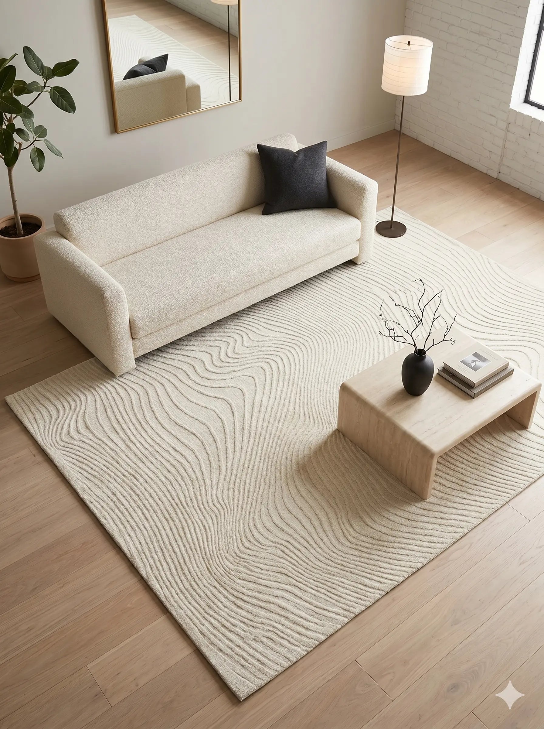 Botanica Floor Rug Ivory