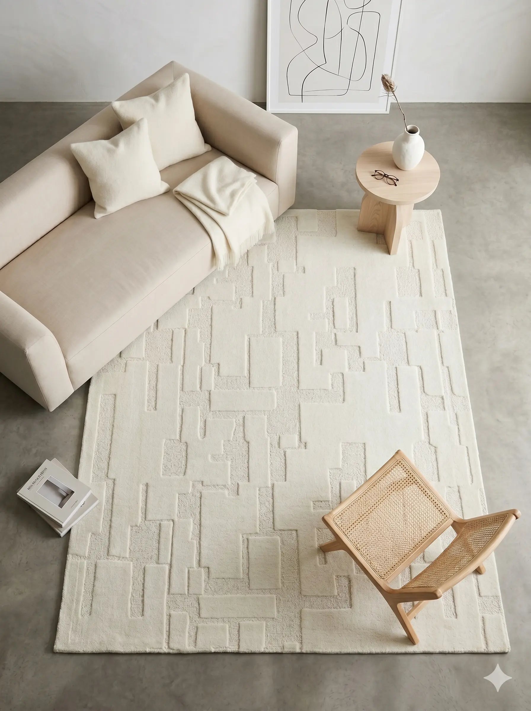 Albion Ivory Wool Rug