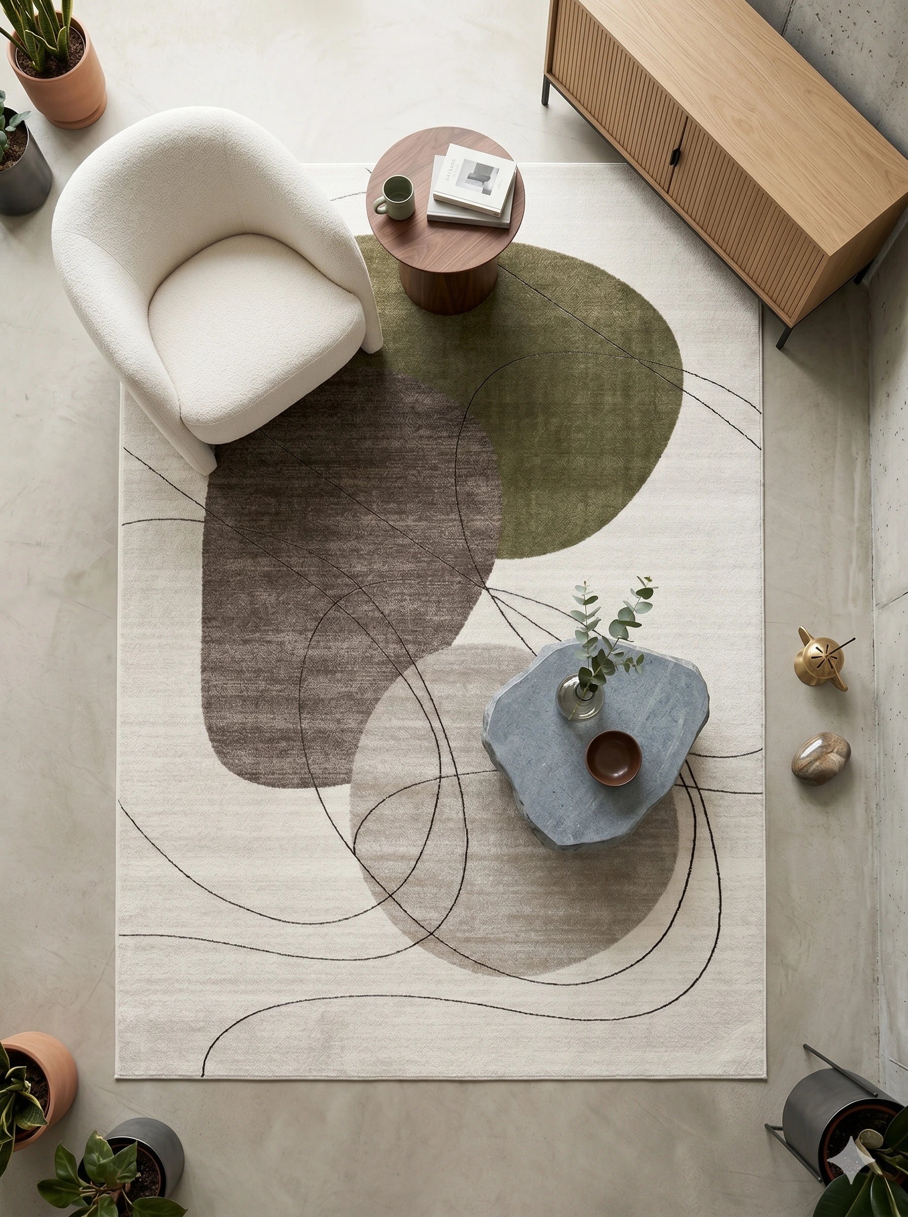 Harbor Abstract Multi Rug