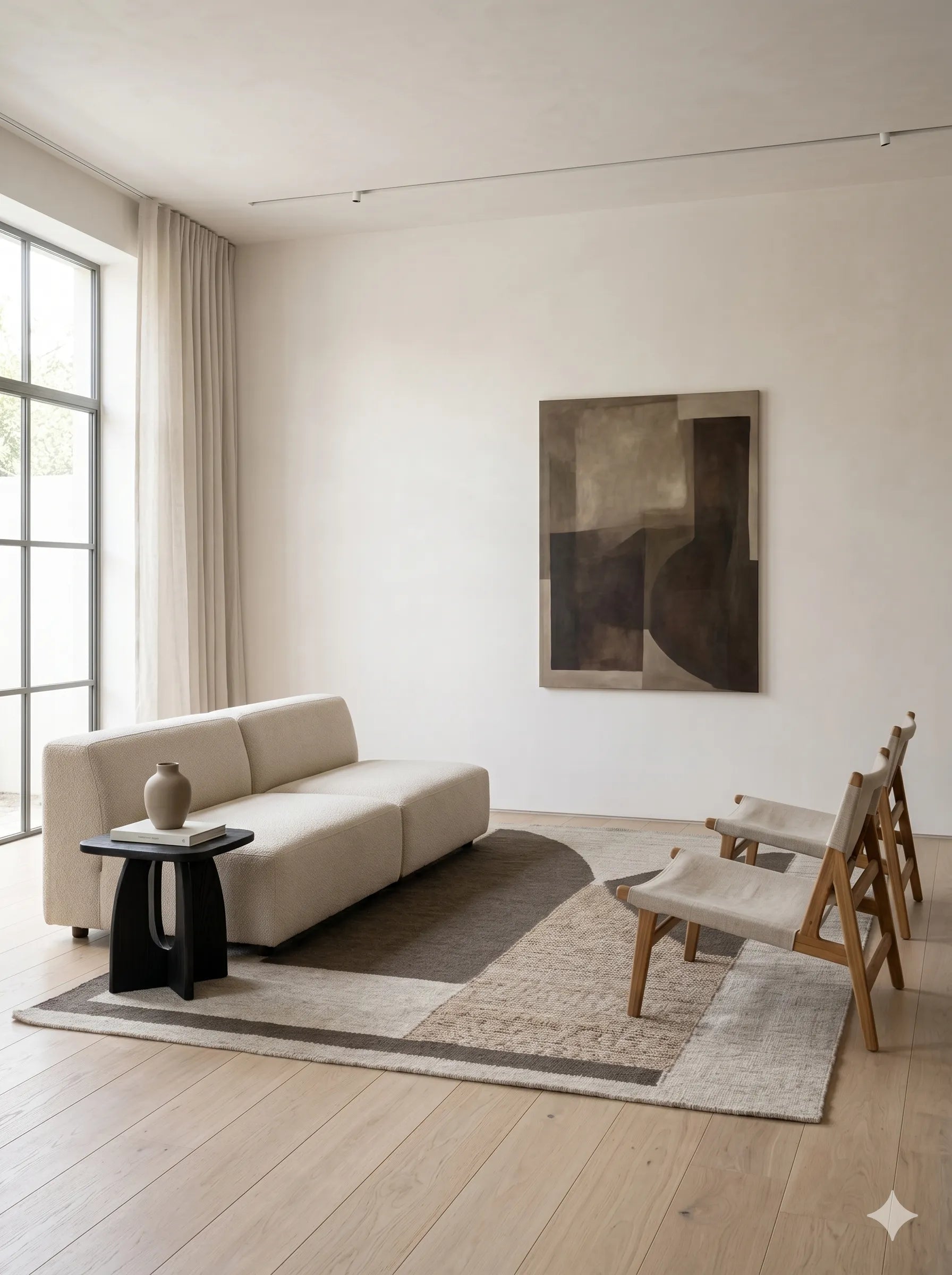 Miranda Cream Grey Wool Jute Rug