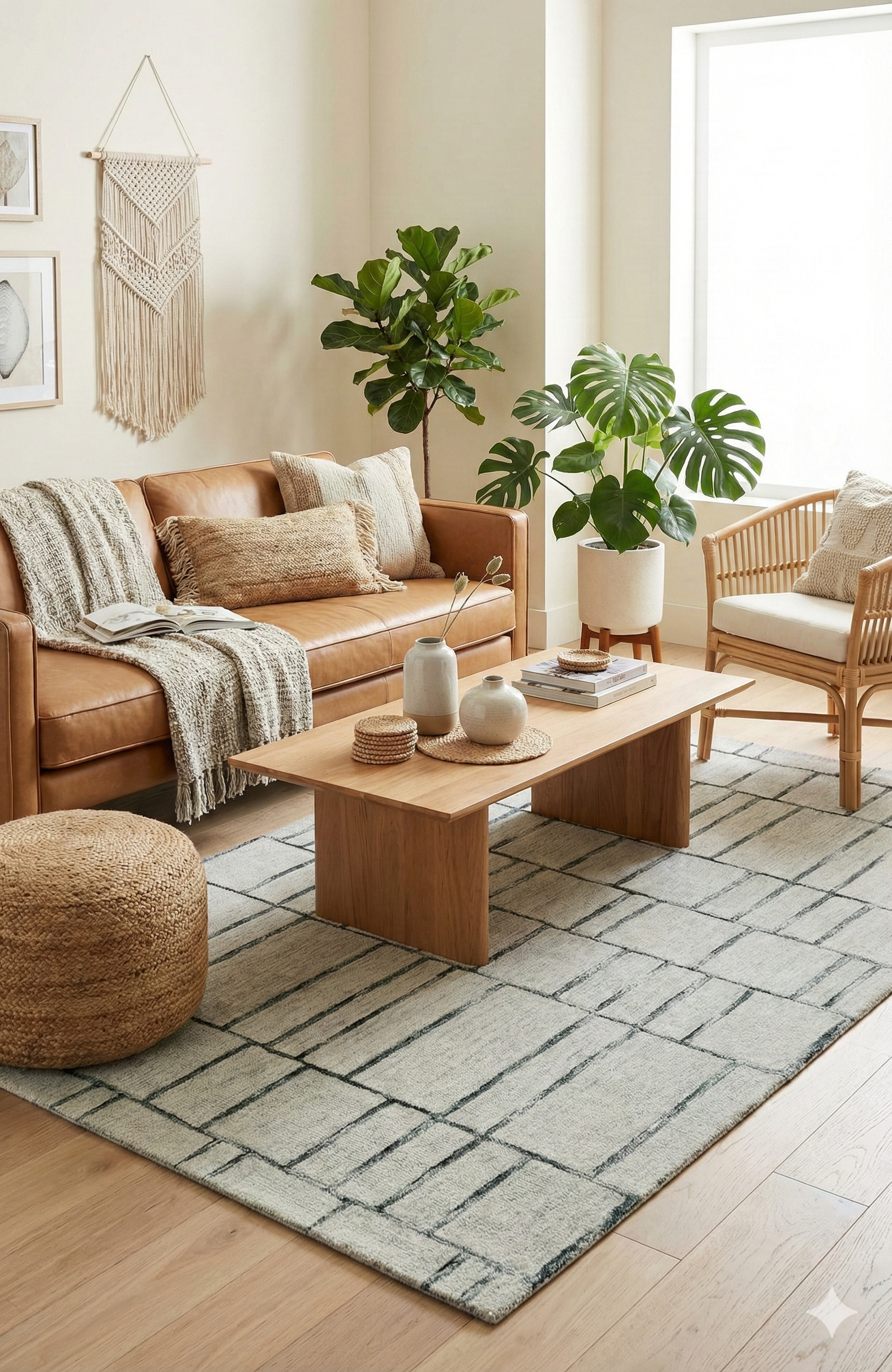 Amber 19 Ivory Green Wool Rug