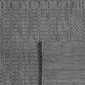 Grass-weave Grey Wool Rug