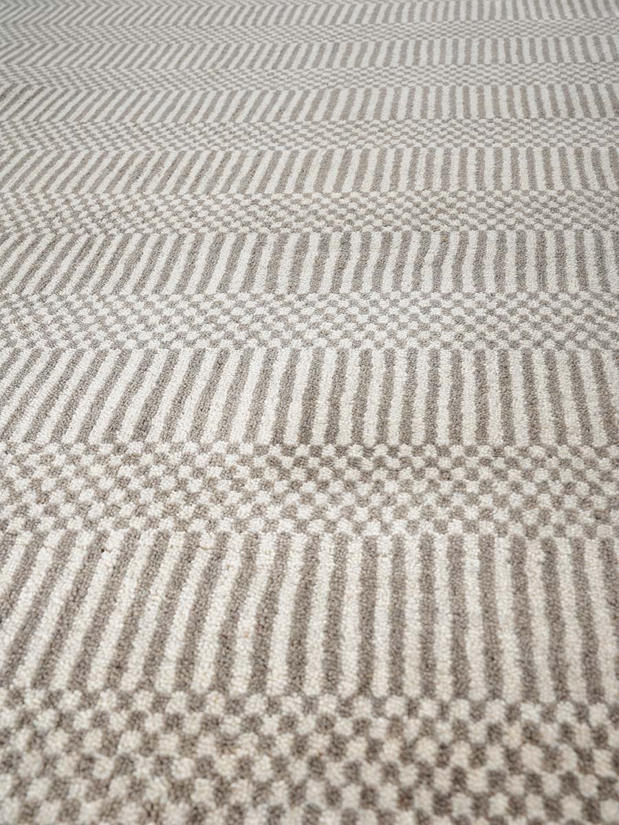 Grass-weave Bone Wool Rug