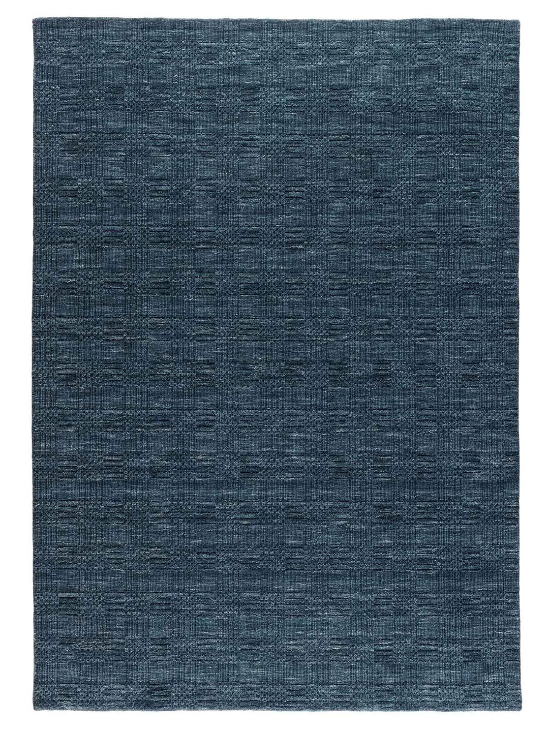 Grass-weave Blue Wool Rug - RugSpot