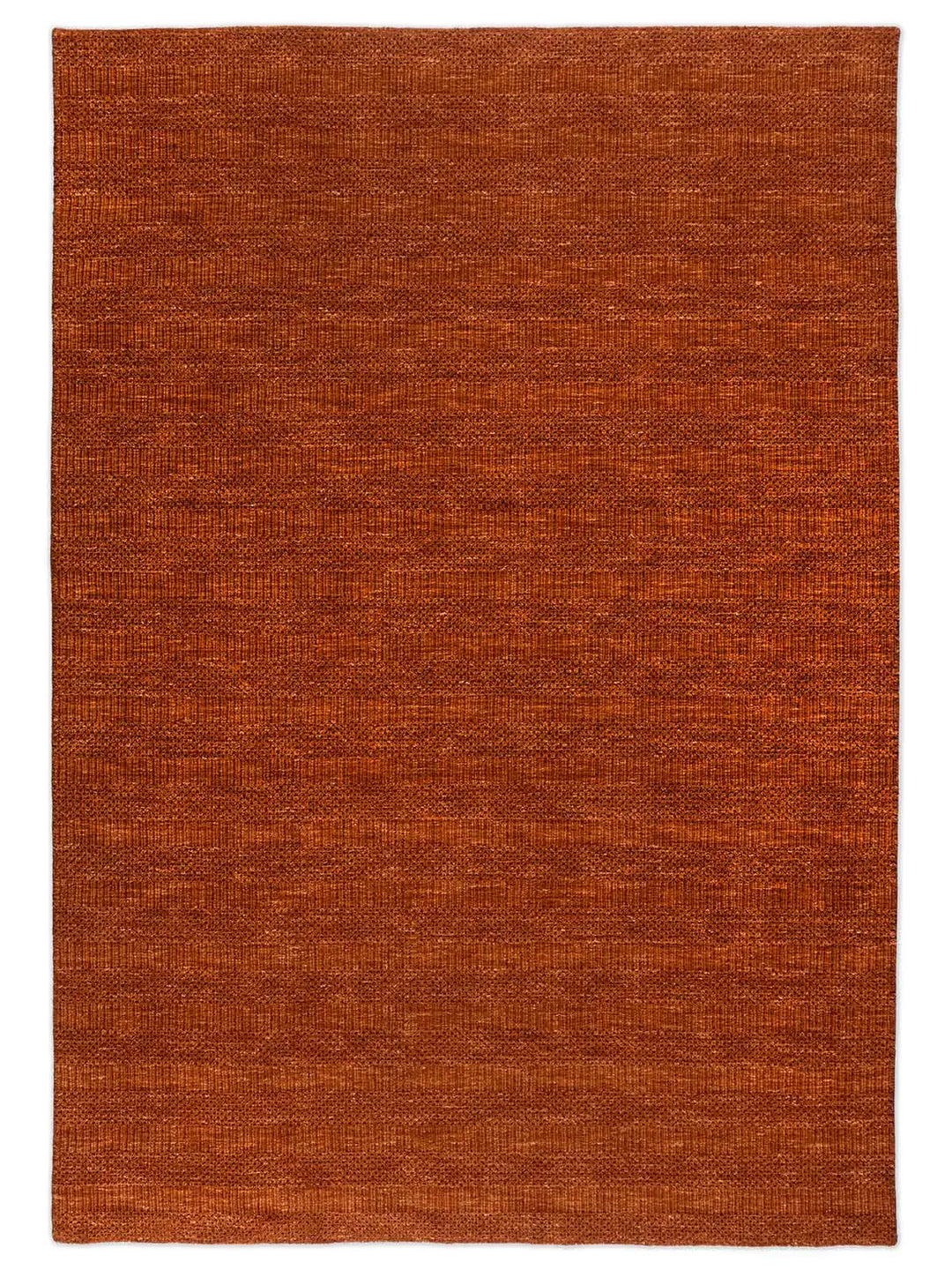 Grass-weave Terracotta Wool Rug - RugSpot