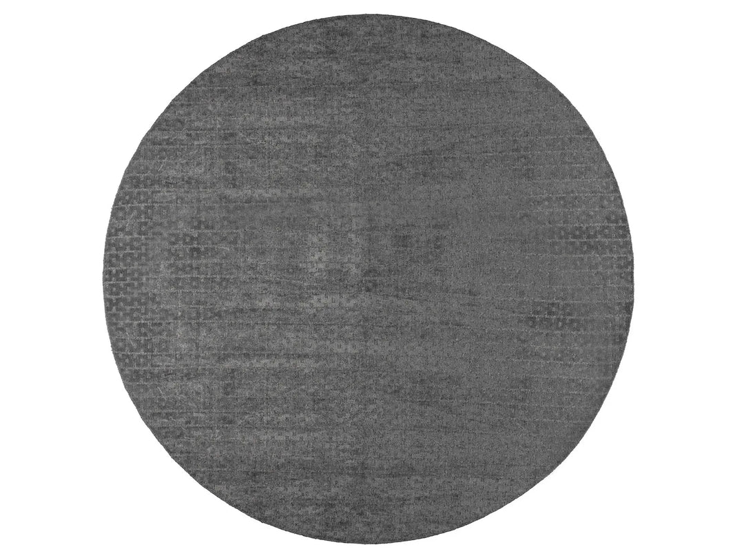 Ibiza Grey Modern Round ug - RugSpot