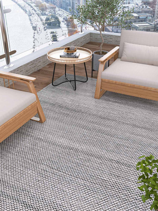 Iries 828 Ivory Indoor Outdoor Rug