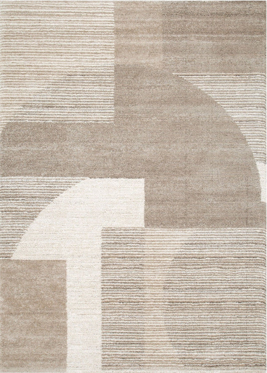 Loki Geometric Brown Rug