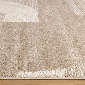 Loki Geometric Brown Rug