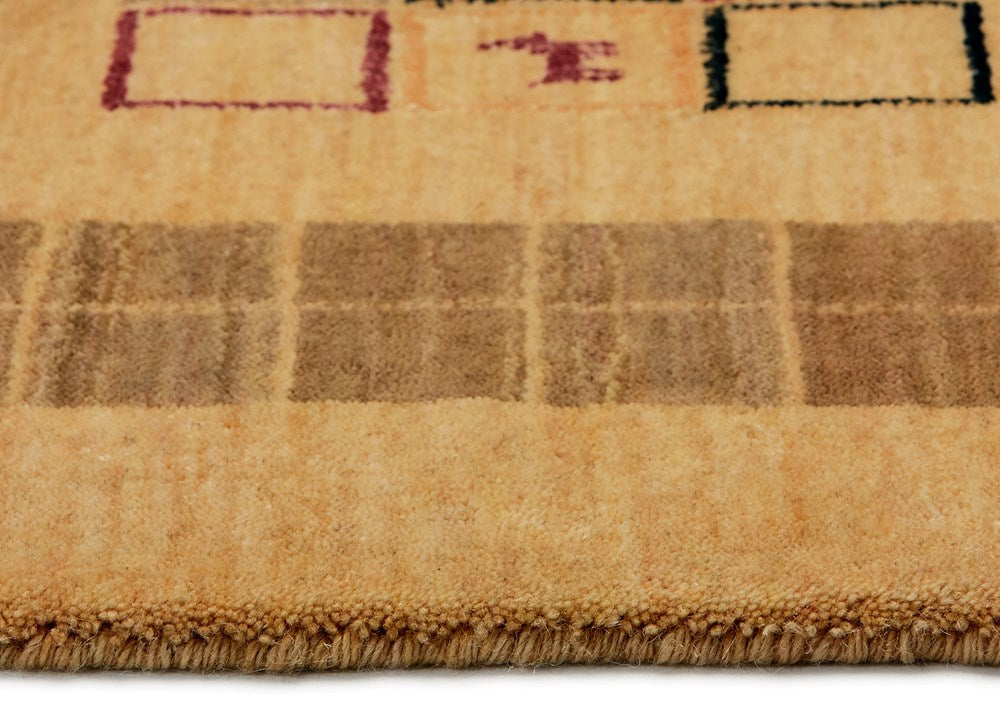 Lori 204 Beige Gabbeh Wool Rug