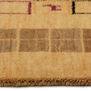 Lori 204 Beige Gabbeh Wool Rug