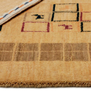 Lori 204 Beige Gabbeh Wool Rug