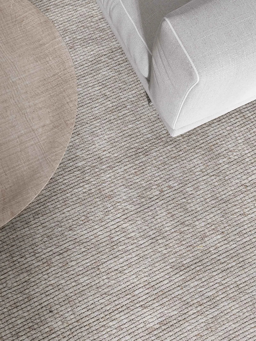 Oscar Beige Modern Wool Rug