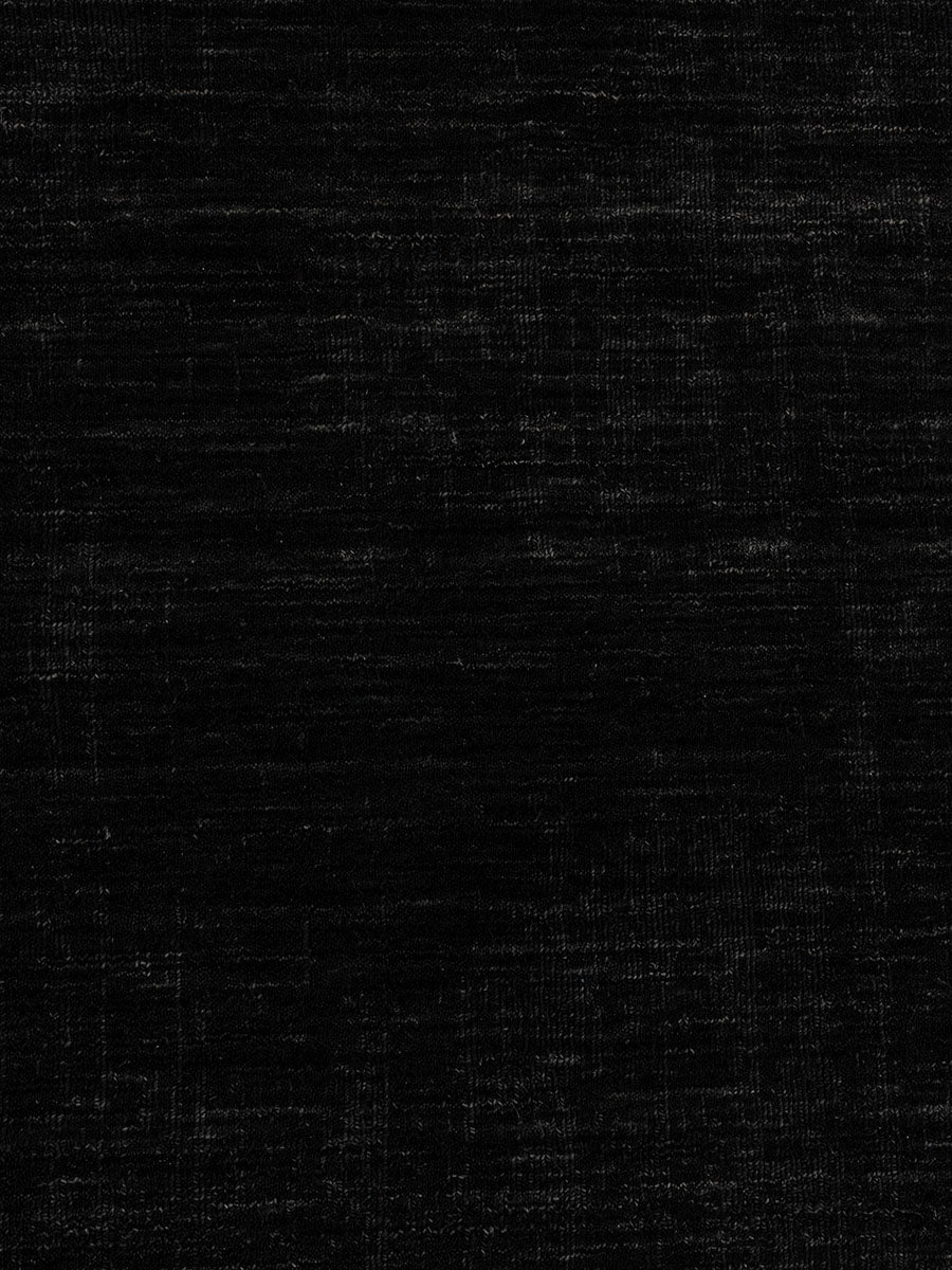 Midnight Black Modern Wool Rug - RugSpot