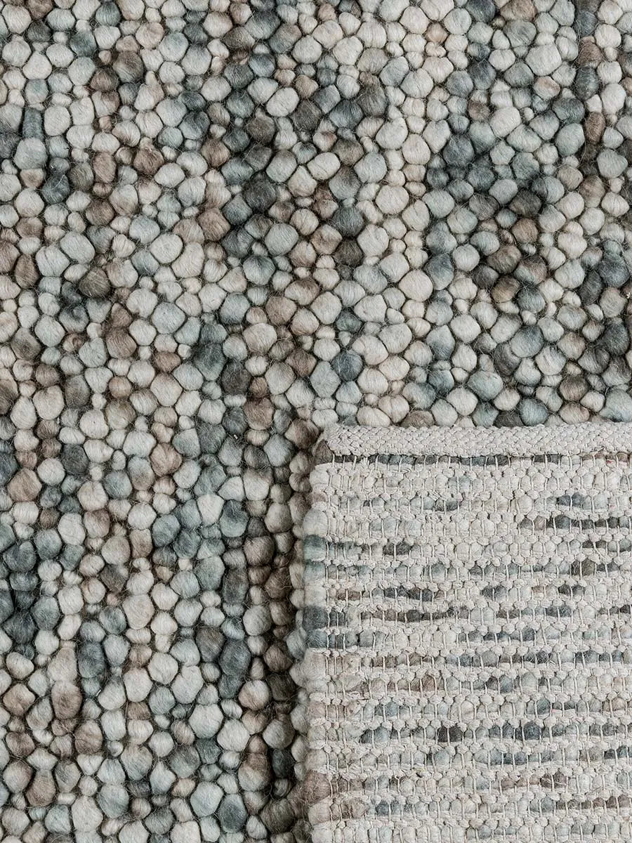 Pebbles Ocean Wool Rug - RugSpot