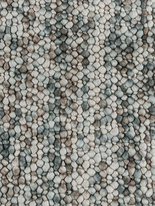 Pebbles Ocean Wool Rug - RugSpot