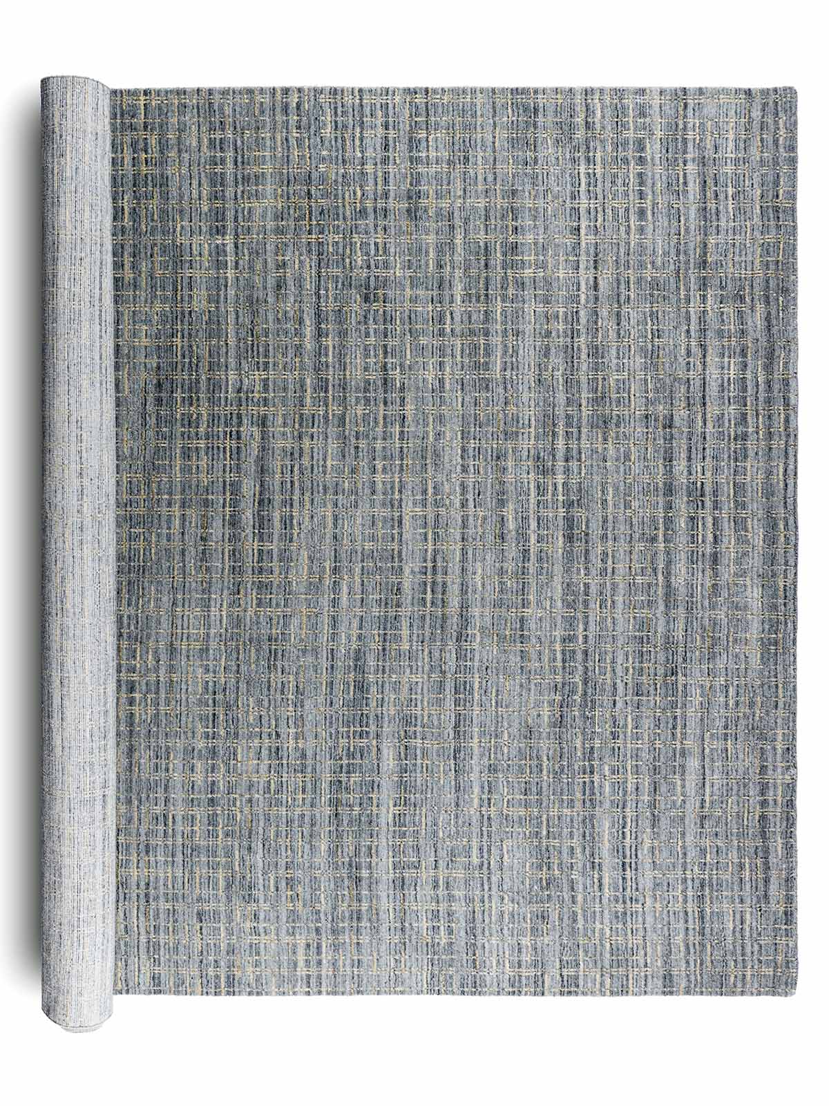 Polar 256 Blue Modern Wool Rug