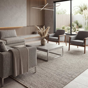 Raja Grey Wool Rug