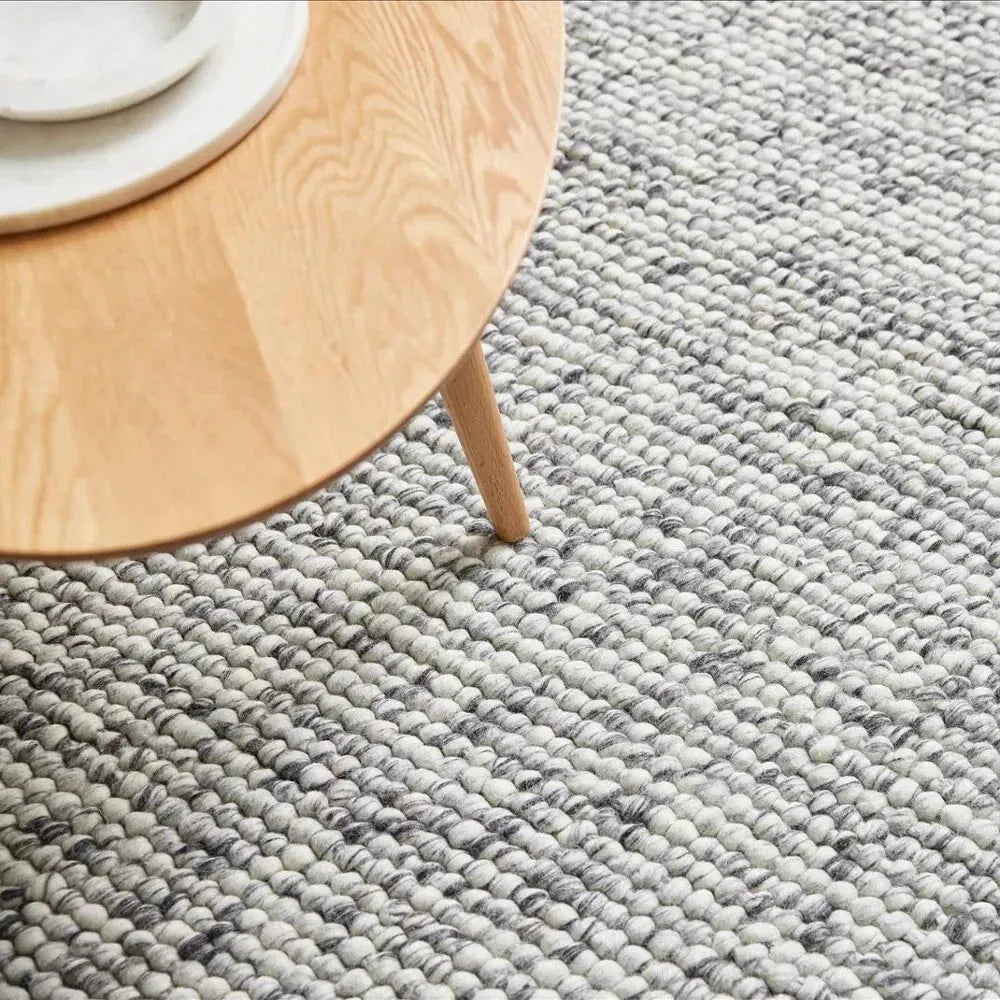 Rosella Grey Modern Wool Rug - RugSpot