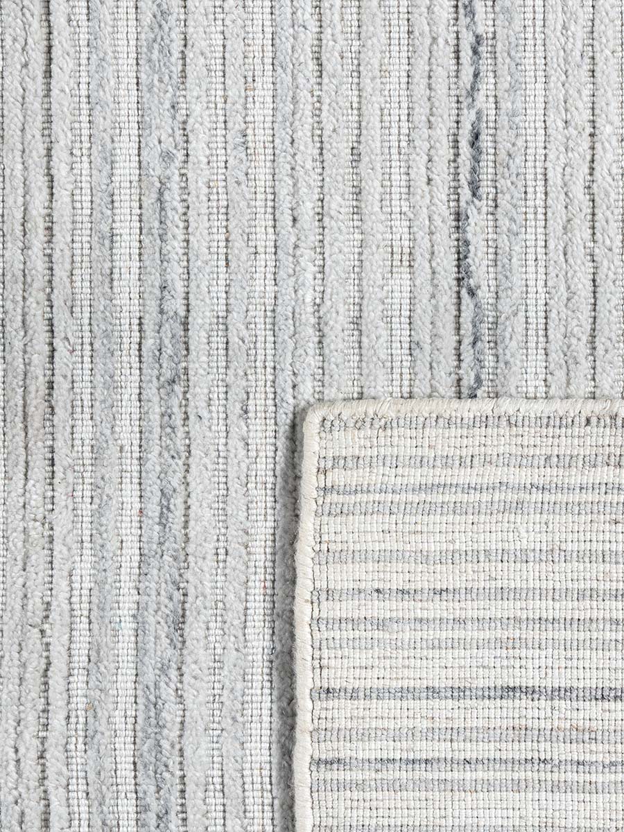 Raja Silver Modern Wool Rug - RugSpot