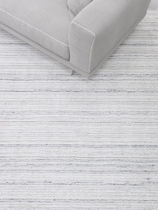 Raja Silver Modern Wool Rug - RugSpot