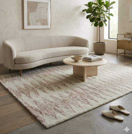 Noosa Wool Rug Coral