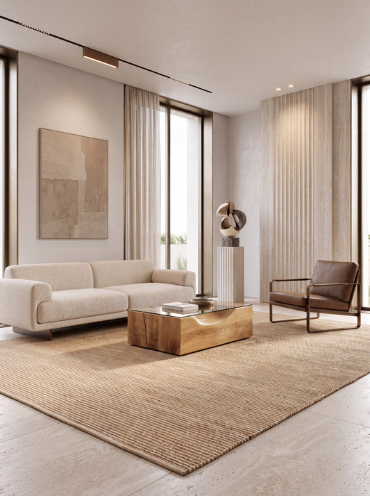 Surya Brown Wool  and Jute Rug