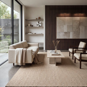 Taj Beige Wool Rug