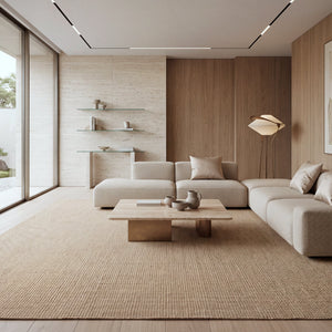 Taj Beige Wool Rug