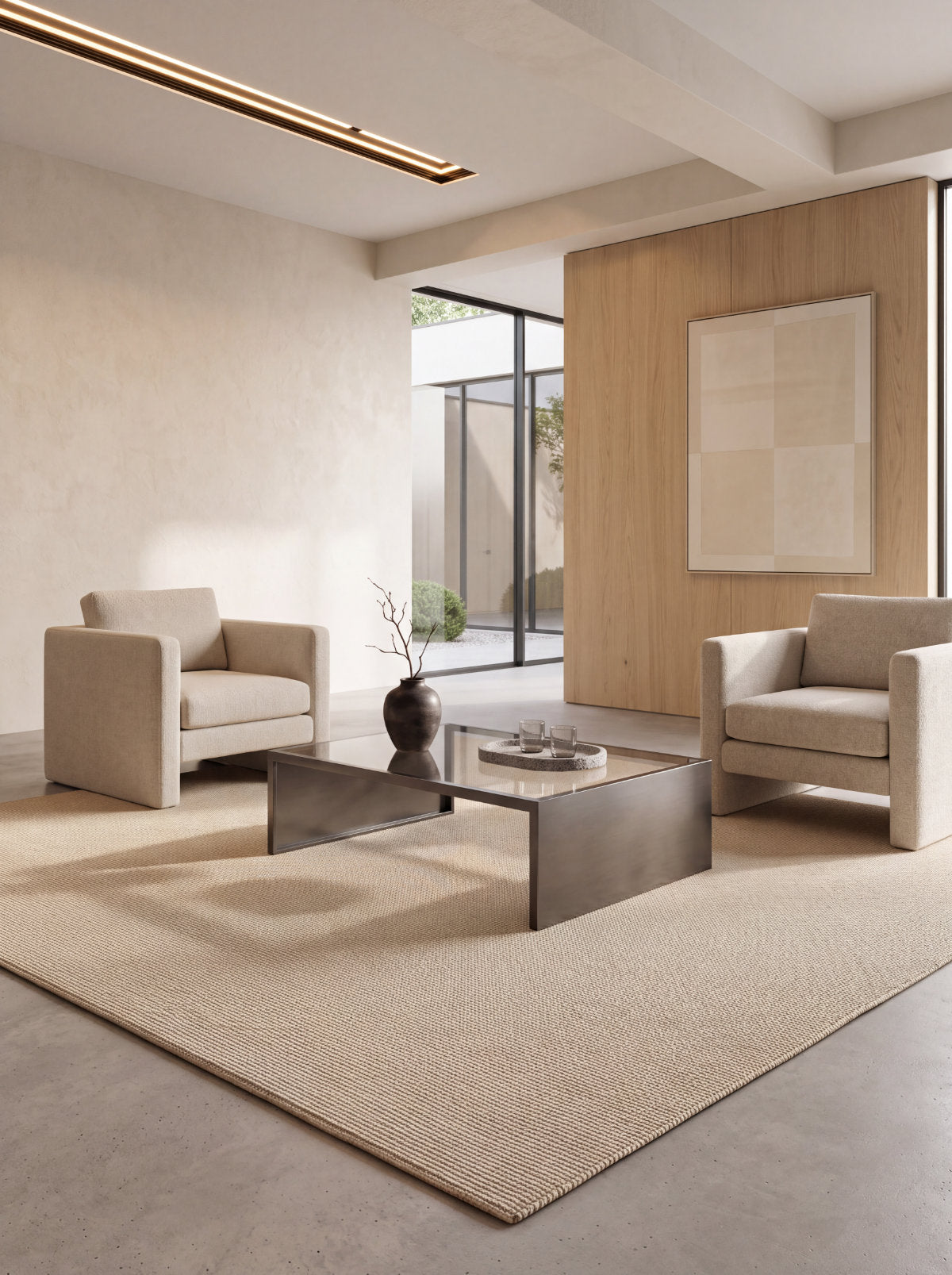 Taj Ivory Wool Rug