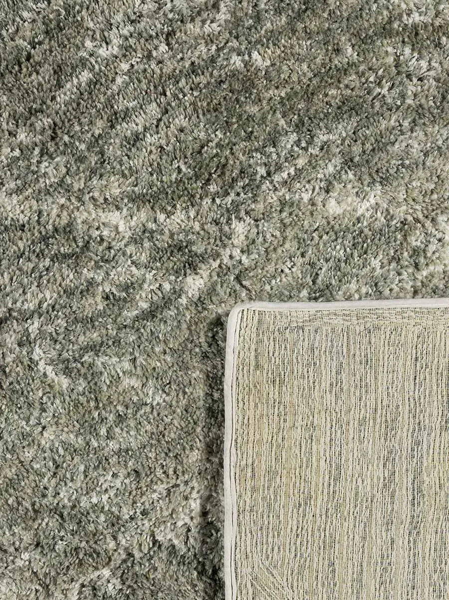 Torino Green Shaggy Rug - RugSpot