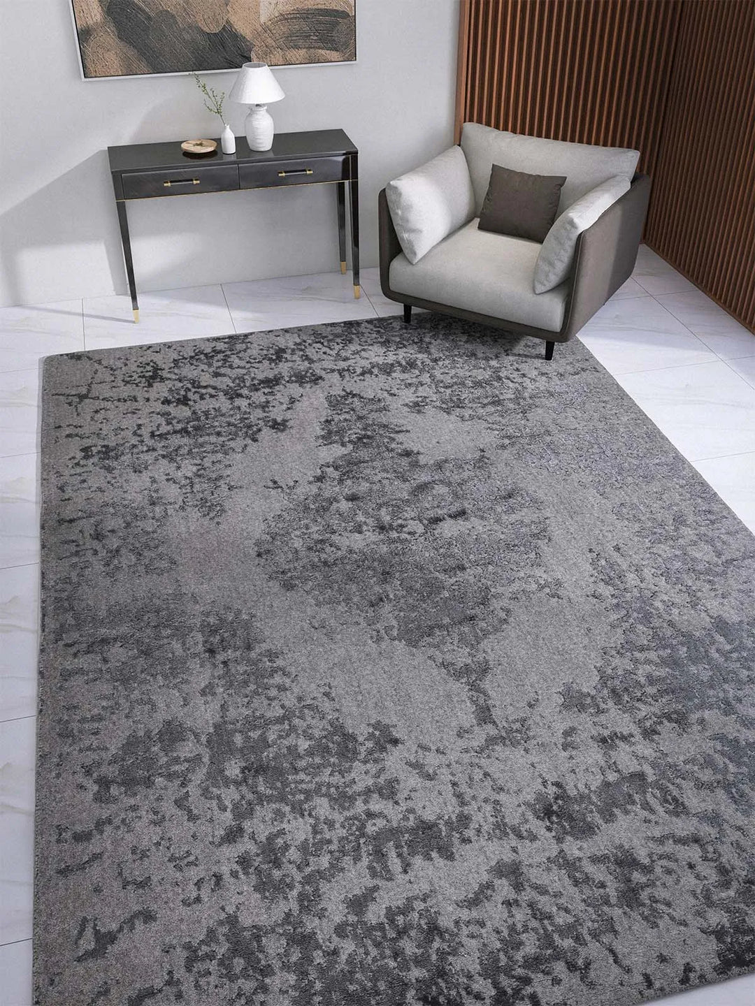 Vienna 49 Smoke Transitional Wool Rug - RugSpot