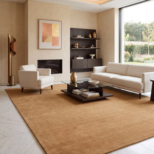 Zen Camel Plain Wool Rug