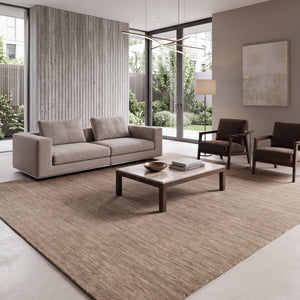 Zen Oat Plain Wool Rug