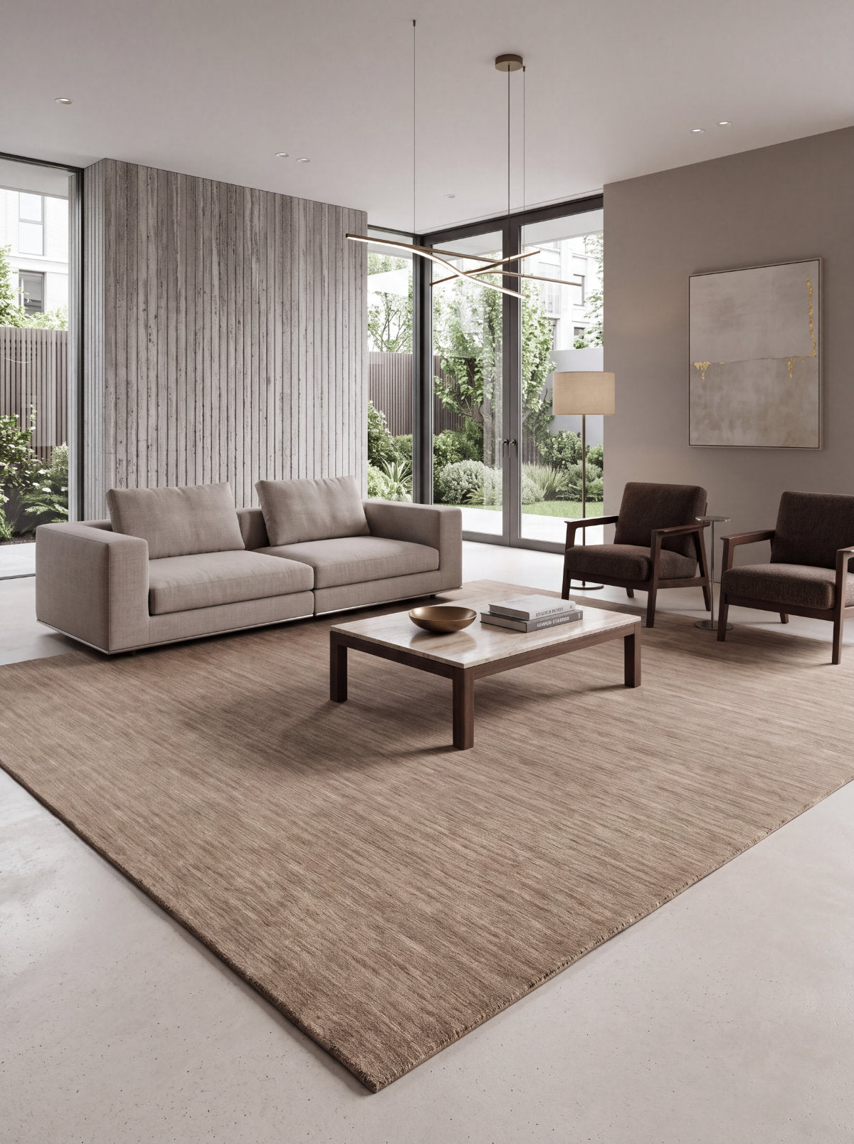 Zen Oat Plain Wool Rug